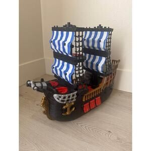 Vintage Mattel Fisher-Price Adventures Pirate Ship 2006 Imaginext Retired Boat